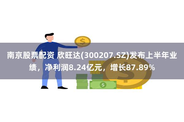 南京股票配资 欣旺达(300207.SZ)发布上半年业绩，净利润8.24亿元，增长87.89%