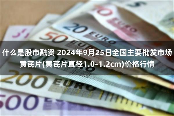 什么是股市融资 2024年9月25日全国主要批发市场黄芪片(黄芪片直径1.0-1.2cm)价格行情