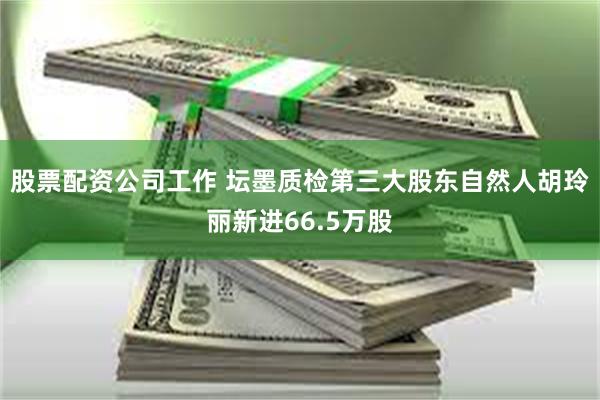 股票配资公司工作 坛墨质检第三大股东自然人胡玲丽新进66.5万股