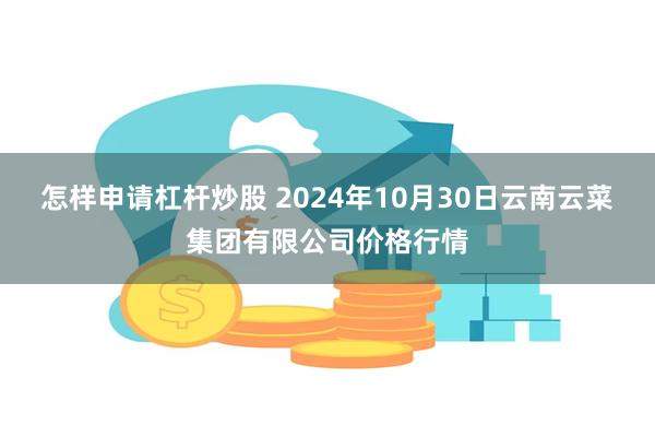 怎样申请杠杆炒股 2024年10月30日云南云菜集团有限公司价格行情